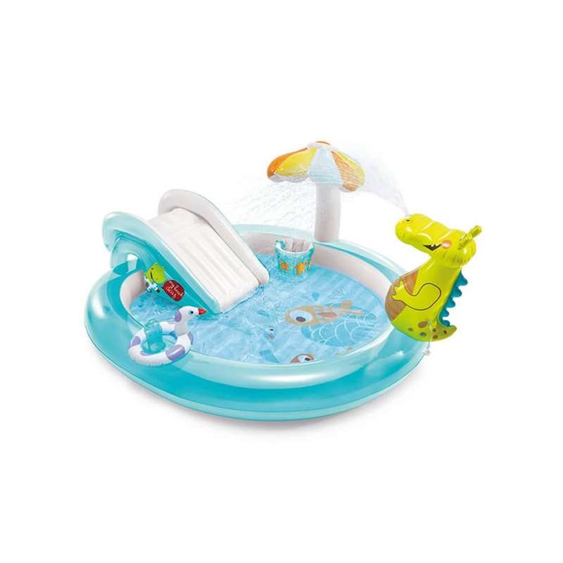 Crocodile Play Center Inflatable Spray Slide