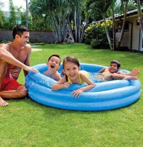 Crystal Blue Inflatable Kids Pool