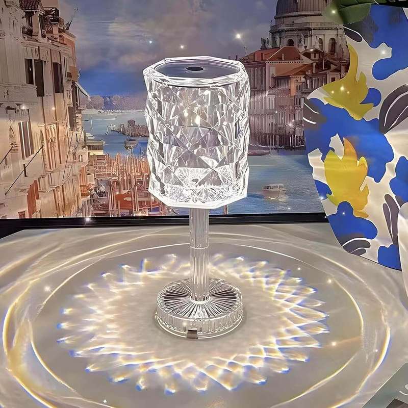 Crystal Rose Table Lamp