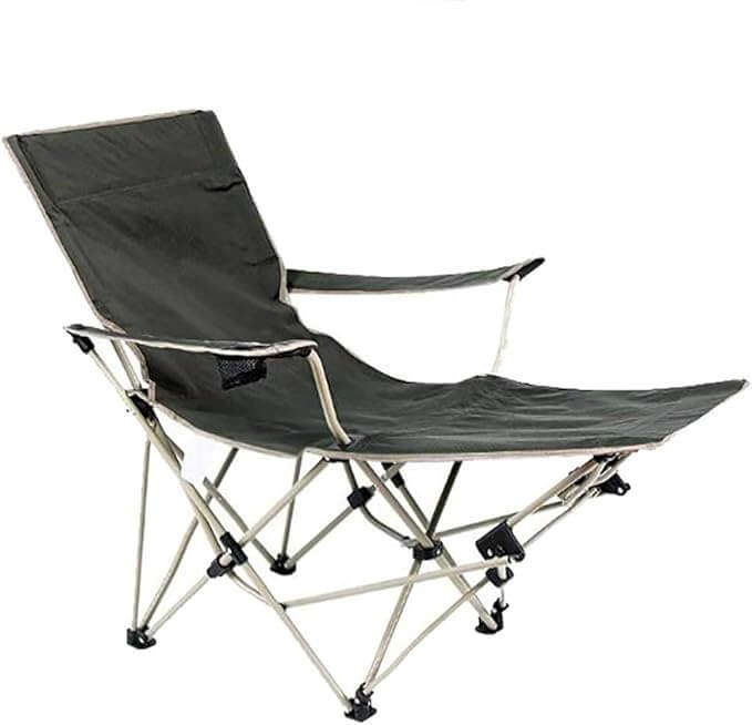 Folding Camping Lounge Chair With Footrest