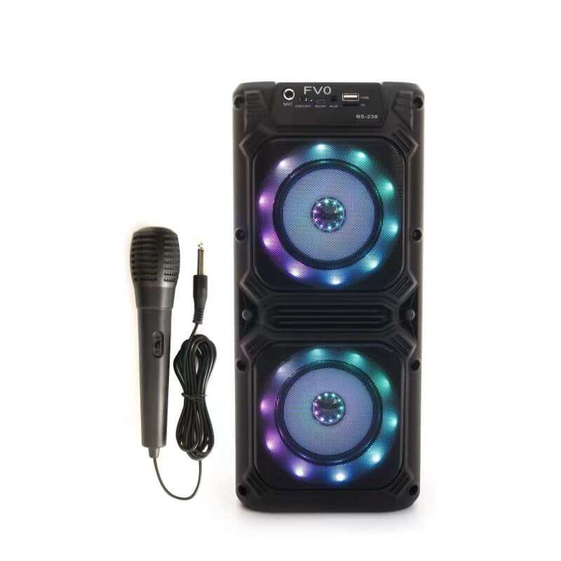 LED Bluetooth Karaoke Speaker with Microphone