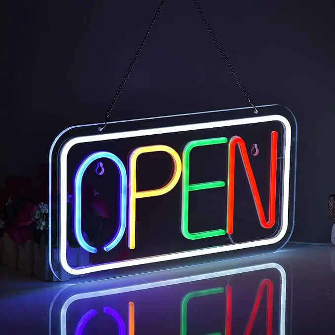 LED Neon Open Sign Light