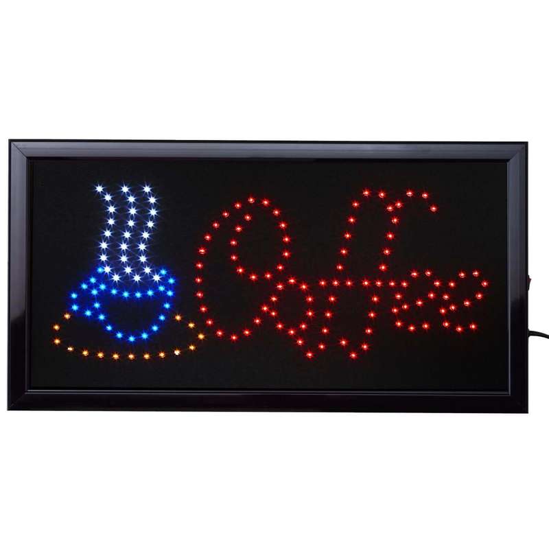 Neon Lights Led Animated Coffee Sign