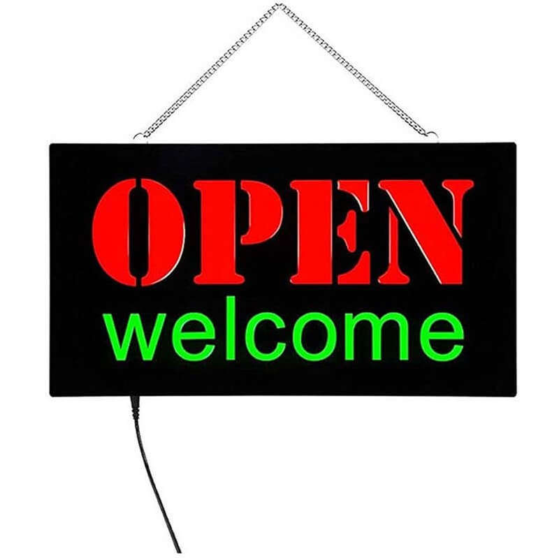 Open Welcome LED Sign Board