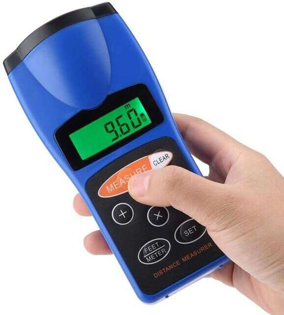 Ultrasonic Distance Measurer Laser Point Range Finder