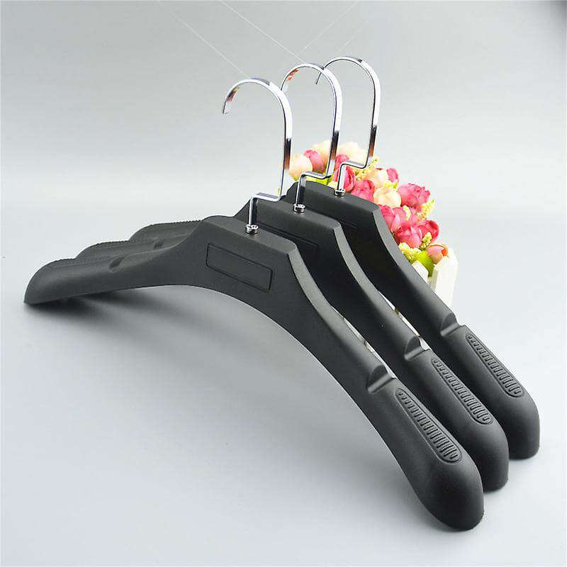 Wide Plastic Hanger with Anti Slip Surface