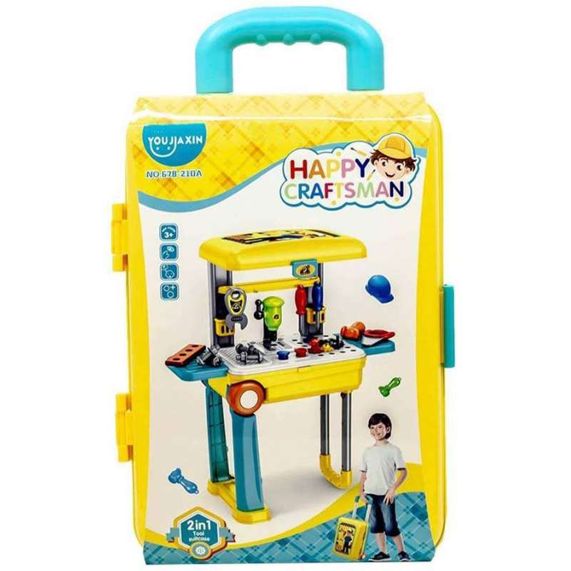Happy Craftsman 2 In 1 Engineering Tools Suitcase Play Set