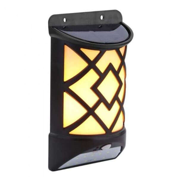 Solar LED Lamp with Flame Effect