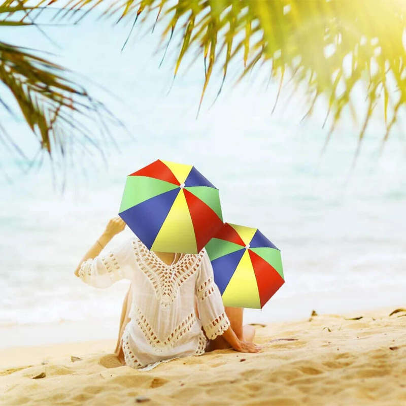 Umbrella Sunshade Foldable Hat with Elastic Band