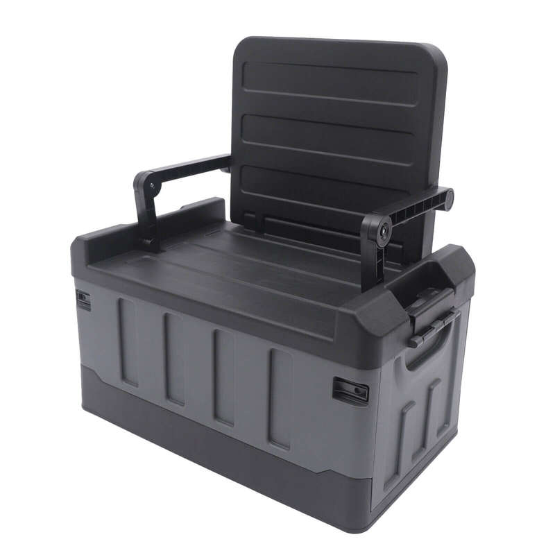 Multifunctional Portable Plastic Trunk Organizer and Seat
