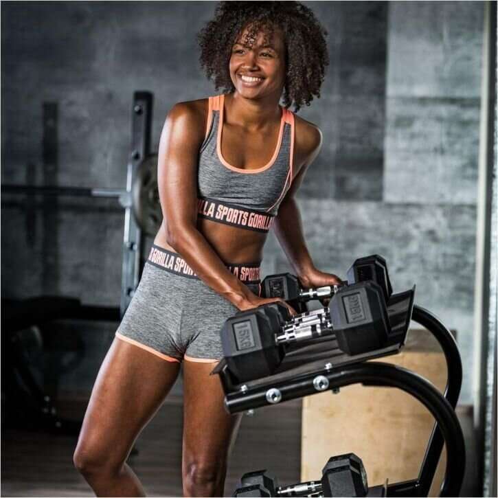 15KG Rubber Hex Dumbbell