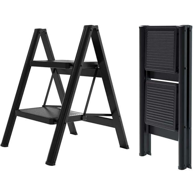 2 Step Anti Slip Folding Stepladder