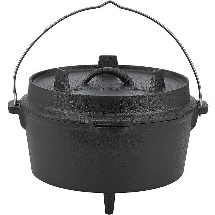 Cast Iron Dutch Oven with Lid and Lid Lifter