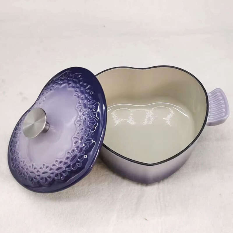Enamel Cast Iron Casserole Soup Pot