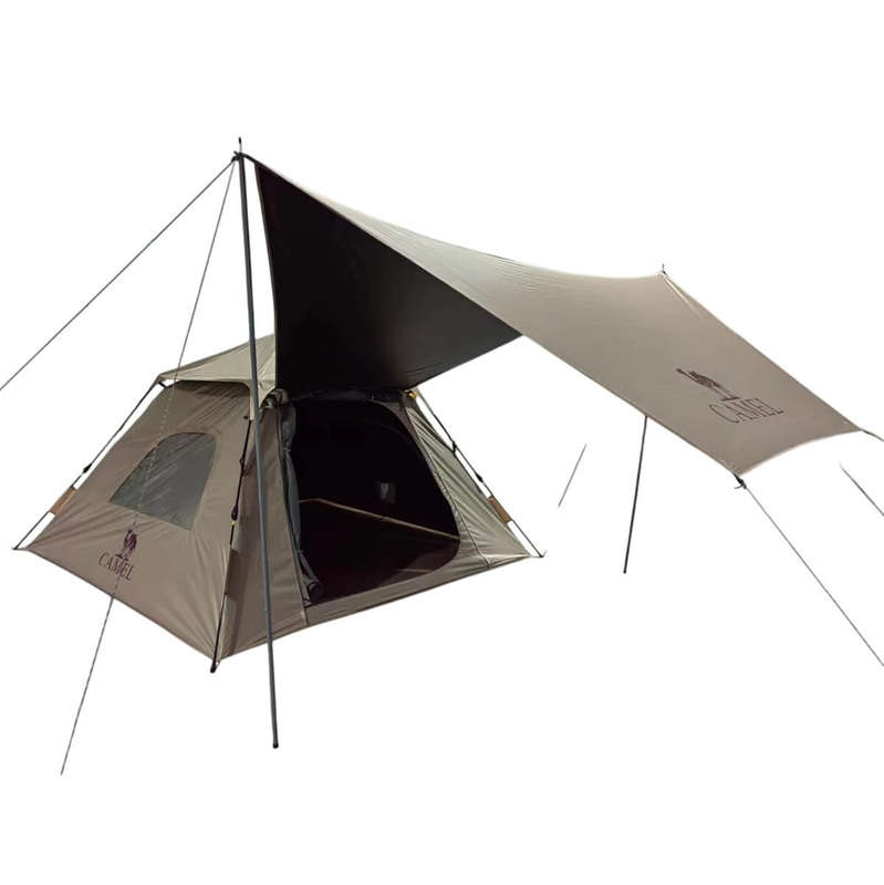 2 in 1 Family Camping Tent with Canopy