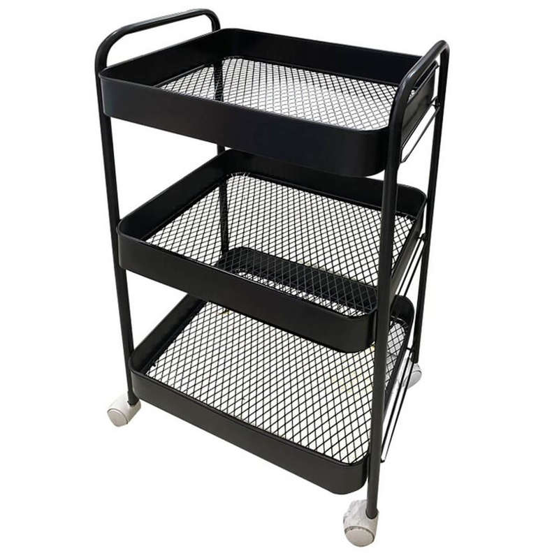 3 Tier Metal Rolling Utility Organizer Rack