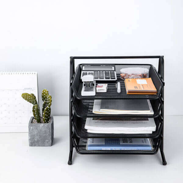 4 Tier Office File Organizer