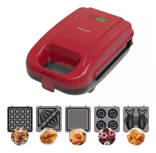 5 in 1 Mini Waffle Maker Set