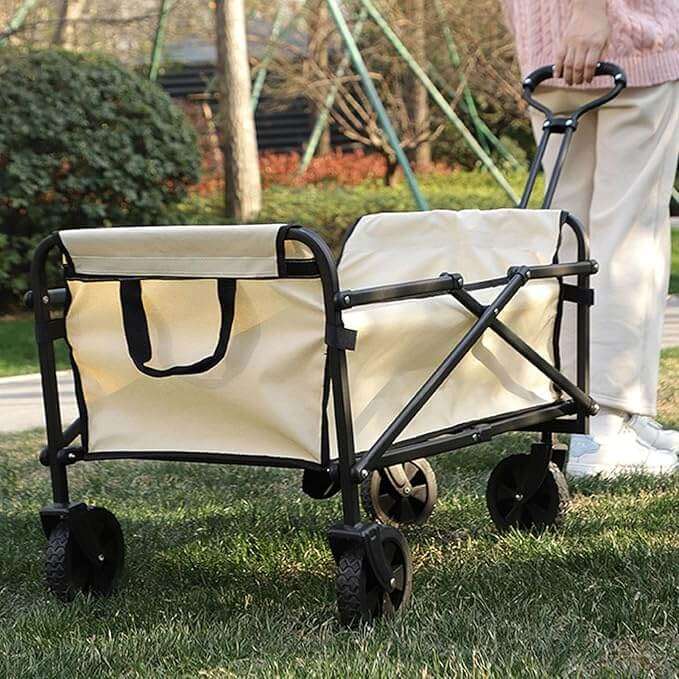 Collapsible Camping Trolley with Adjustable Handle