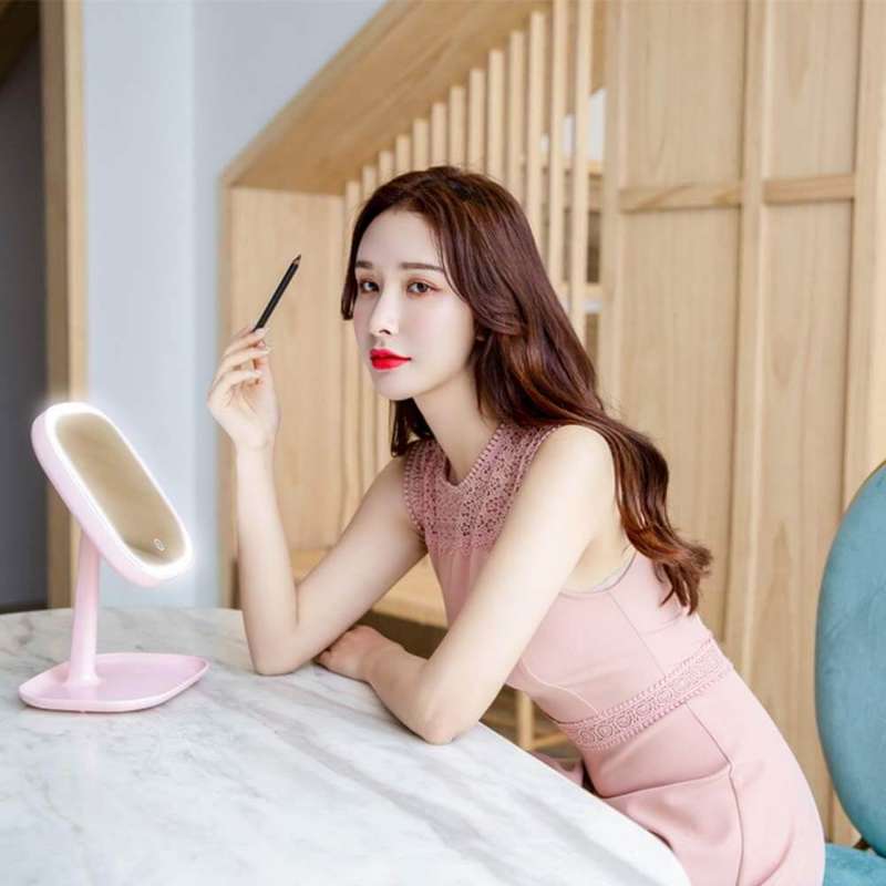 Makeup Mirror with Portable Vanity Base