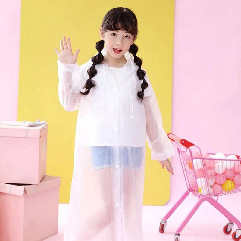 Reusable Kids Unisex Raincoat