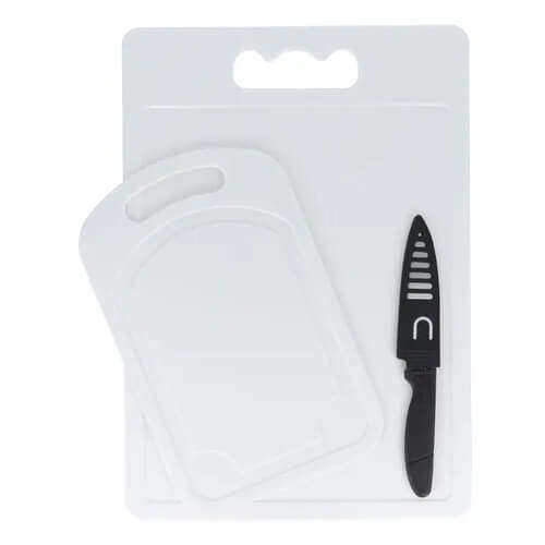 2 Piece Chopping Board Set and Knife