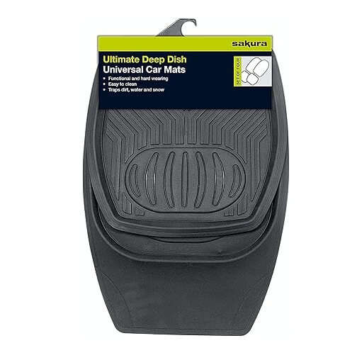 4 Piece Rubber Car Floor Mat Set