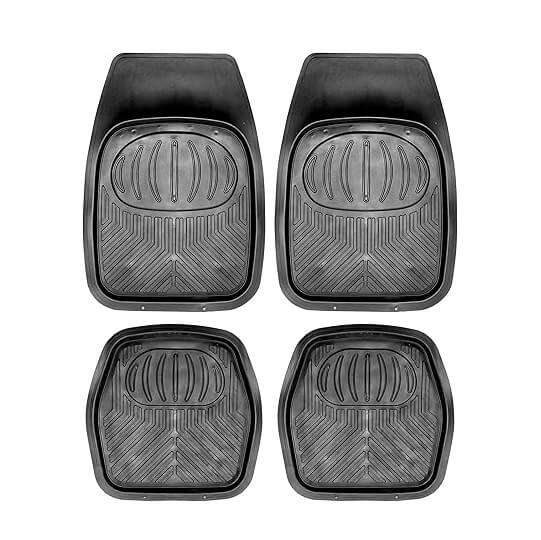 4 Piece Rubber Car Floor Mat Set