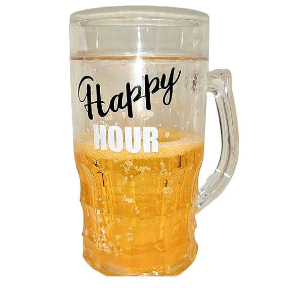 450ml Plastic Frosty Beer Mug with Gel