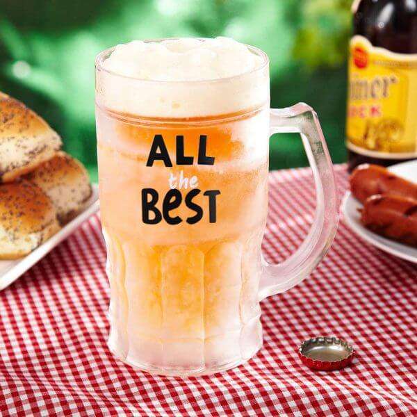 450ml Plastic Frosty Beer Mug with Gel