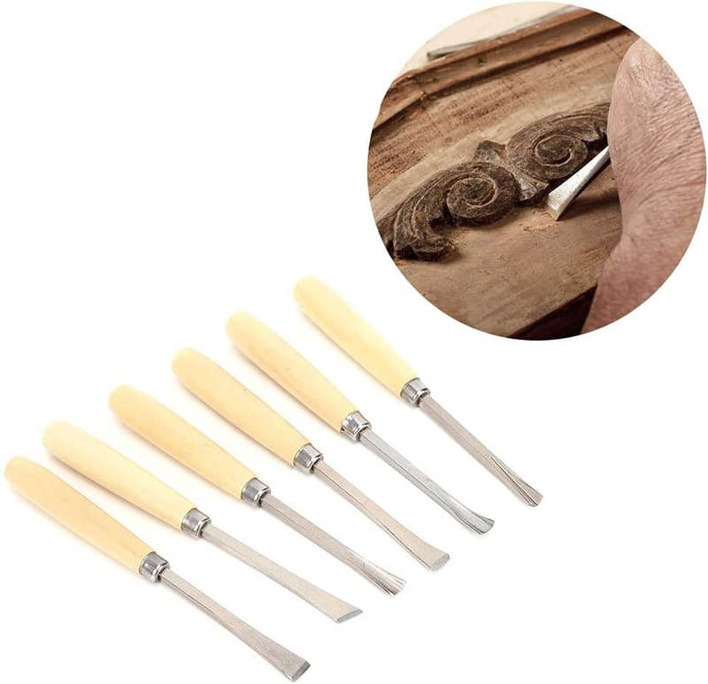 6pcs Wood Carving Hand Chisel Tool Set