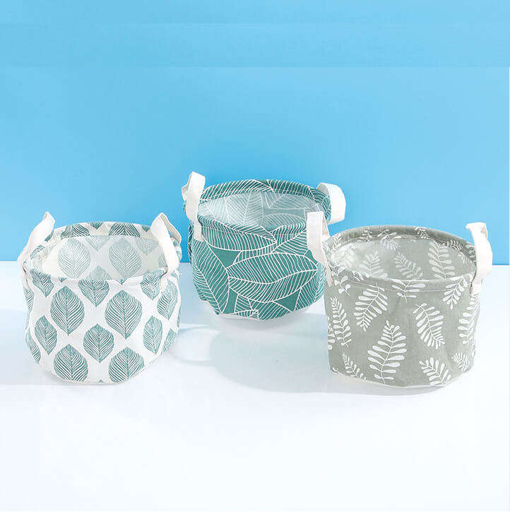 Barrel Fabric Storage Basket