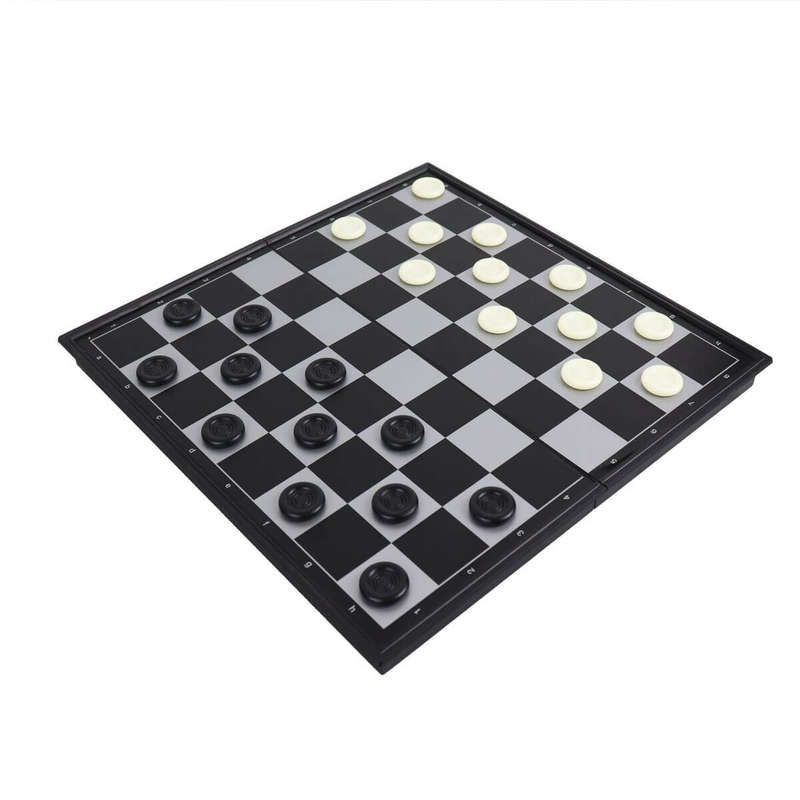 Checkers Folding Magnetic Board Game