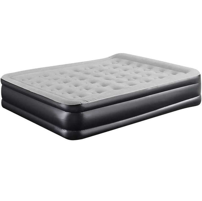 Queen High Raised Flocked Airbed Mattress
