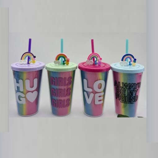 Rainbow 450ml Summer Cup