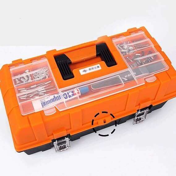 Three Layer Folding Hardware Tool Box 18CM