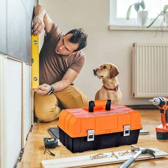 Three Layer Folding Hardware Tool Box 18CM