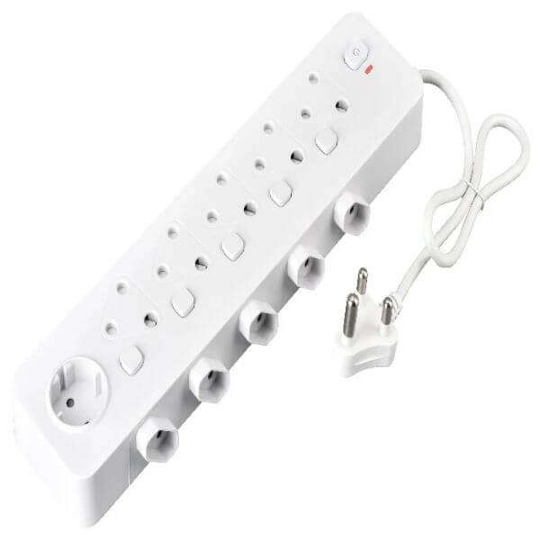11 Way Multi Plug Adapter with Switches