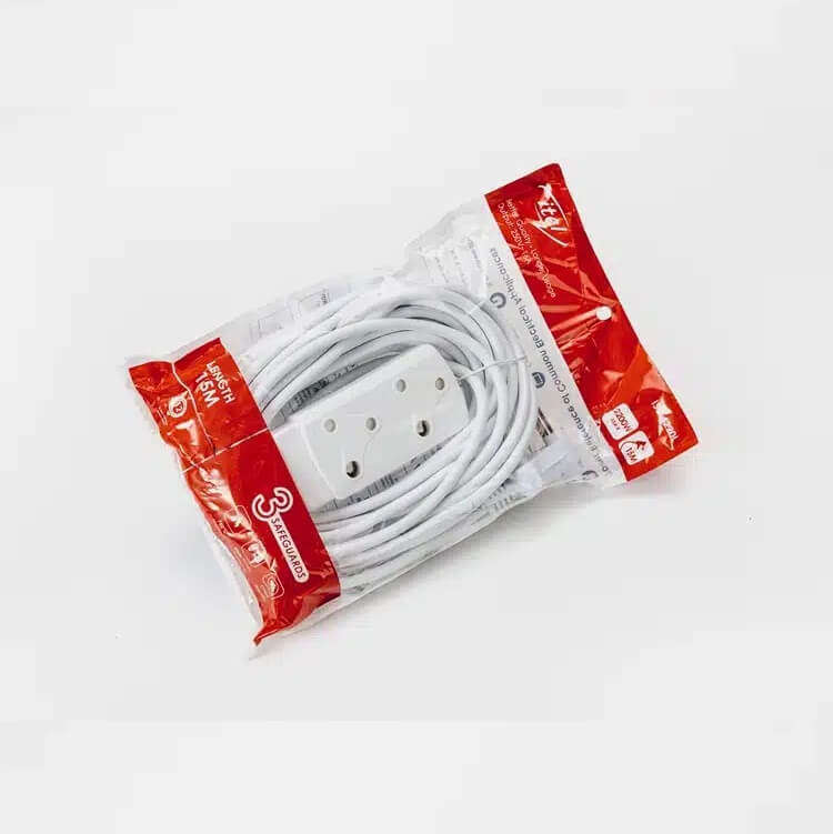 15M 2 Socket Extension Cord