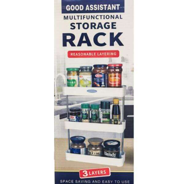 2 Tier Rotatable Steel Can Storage Rack