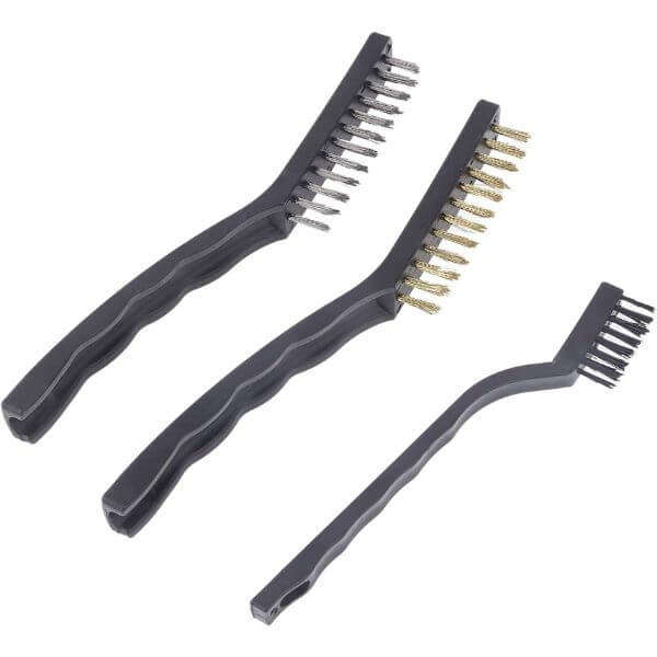 3 Heavy Duty Wire Brush Set