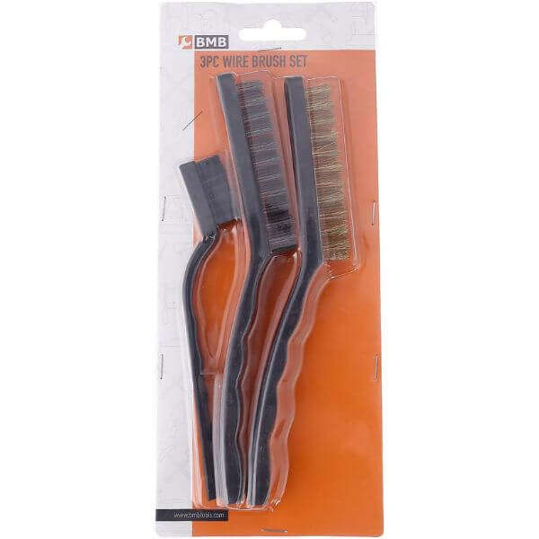3 Heavy Duty Wire Brush Set