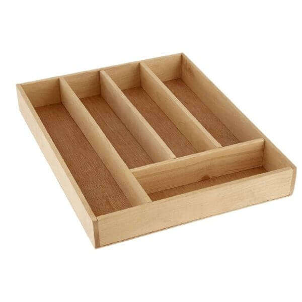 5 Compartment Bamboo Drawer Organizer