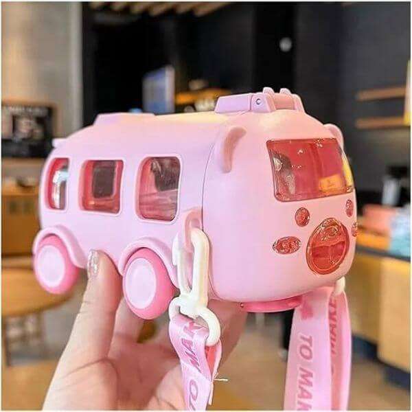500ml Cute Bus Water Bottle for Kids