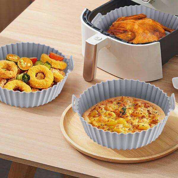 6 Piece Reusable Silicone Air Fryer Liner