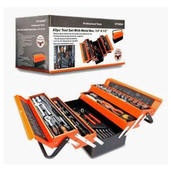 85 Piece Tool Box Set With Metal Box