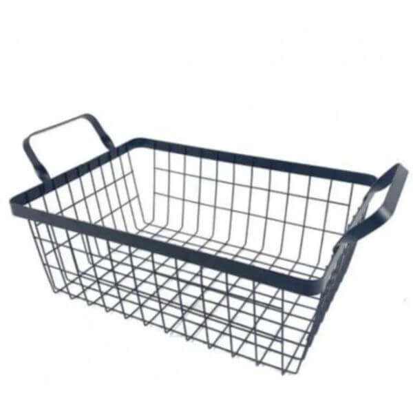 Black Wire Mesh Storage Basket 20x29cm