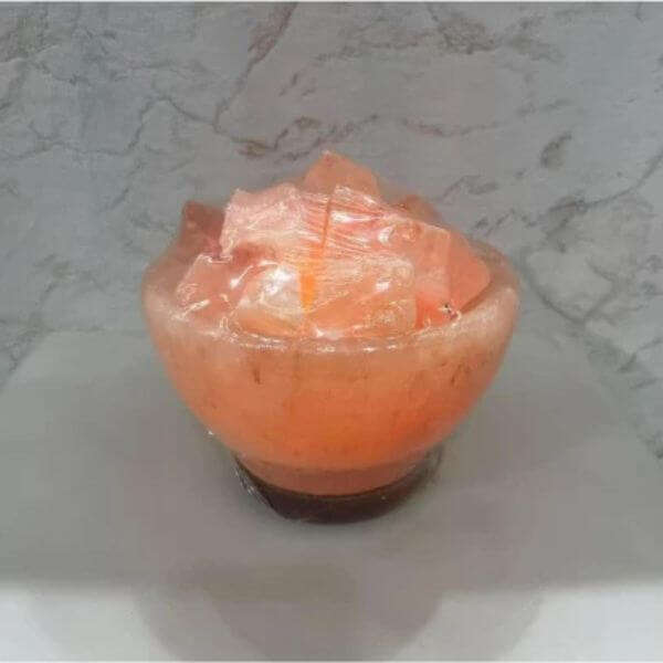 Himalayan Salt Crystal Bowl Table Lamp