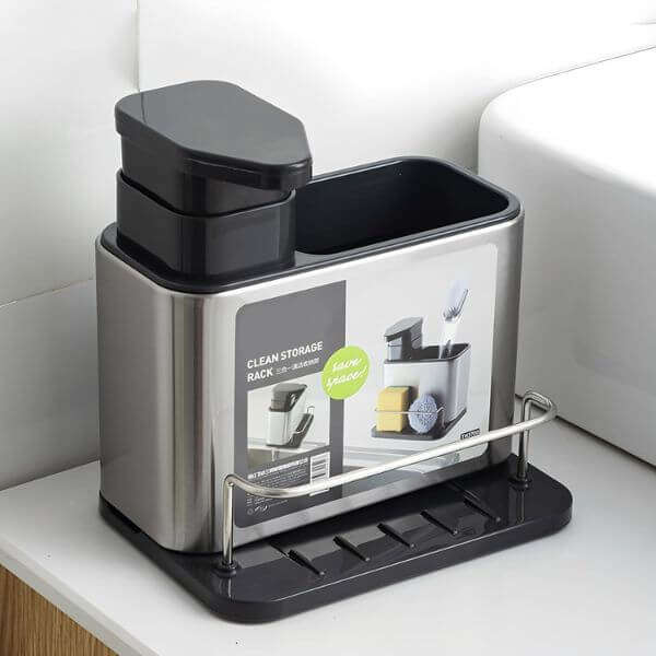 Kitchen Sink Caddy with Washing Liquid Holder