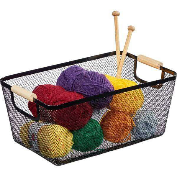 Large Stainless Steel Mesh Storage Basket